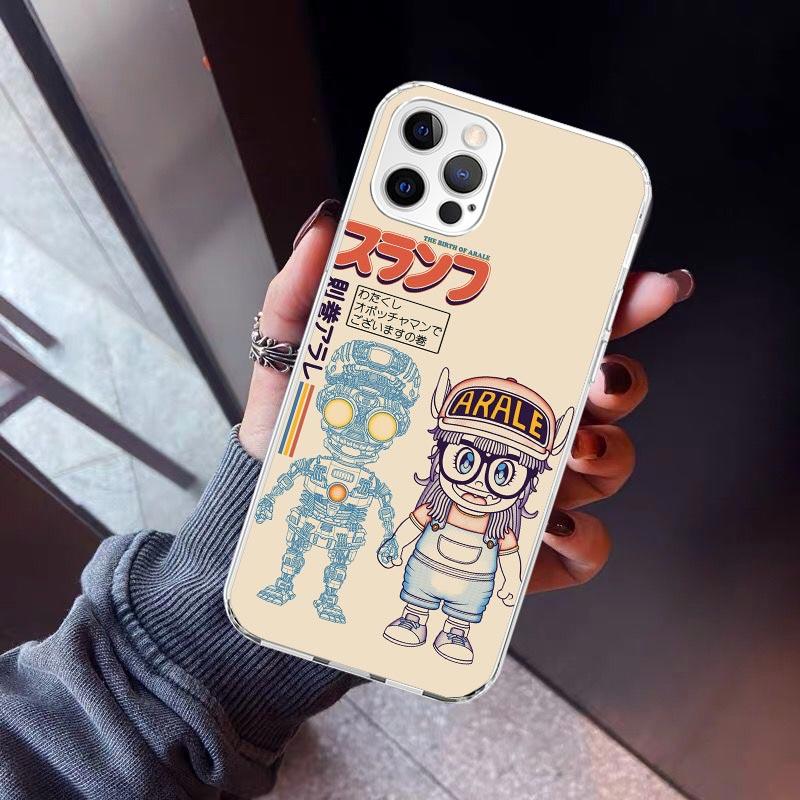 Arale Dr Slump Phone Case For iPhone 17 Air 11 13 Mini 14 15 Plus 16 12 Pro Max 16E SE 7 8 Pattern Soft TPU Back Cover  17 Air 1
