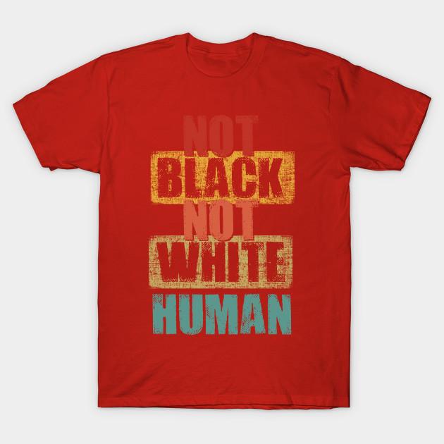 Unisex Fashion TShirt Black White Human Gift Print TShirt Plus Size S-5XL T-Shirt 100%Cotton Tops O Neck Short Sleeve Tees