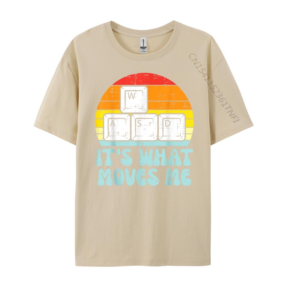 Wasd What Moves Me Pc Gaming Retro Gamer Men Boys Kids Teen Men Clothes Men Clothing Designer Oversized T Shirt
