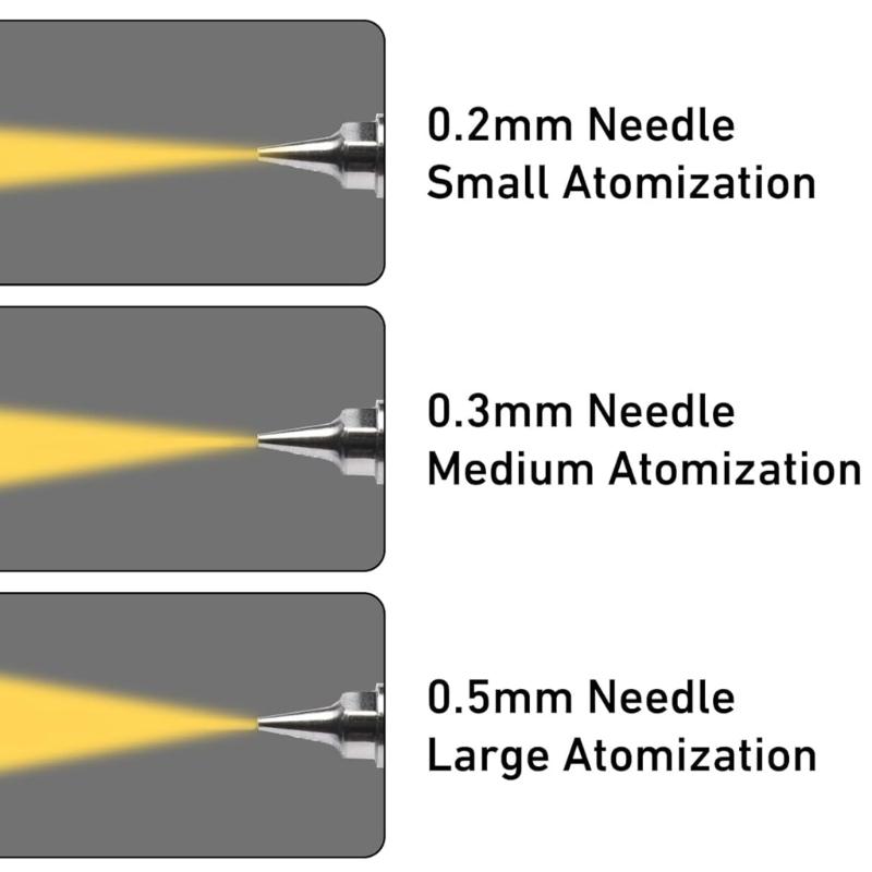 21Pcs Airbrush Accessories Kit Steel Nozzle Caps Brushes Needle Wrench Durability Repair Tool For Artists Student