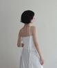 Rubati Shirred Strap Tube Top Dress_White