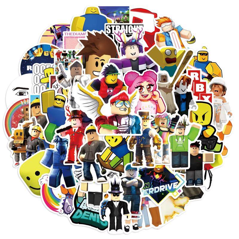 50/100pcs Roblox Graffiti Stickers Unique Waterproof Vinyl Decals For Skateboard Helmet Water Bottle Laptop Luggage Kids Teens