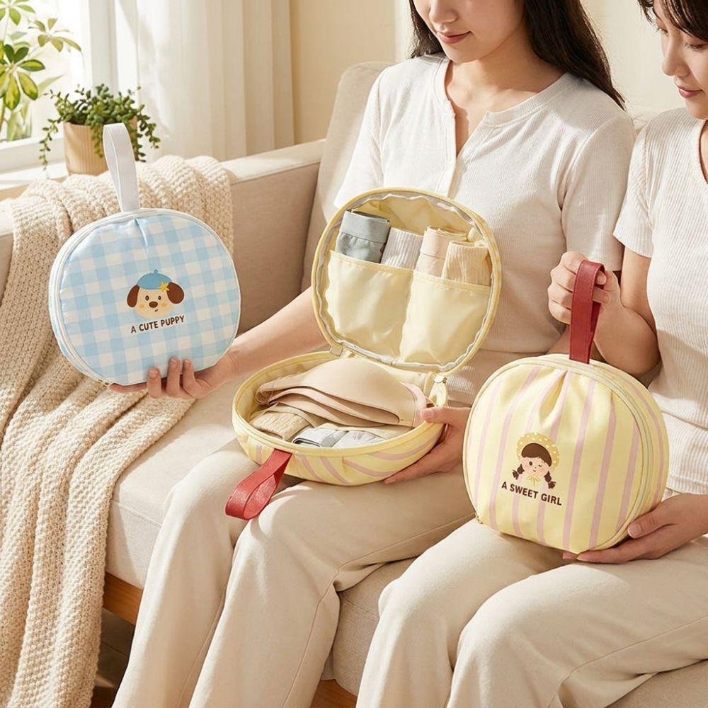Breathable Underwear Storage Bag Folding Lingerie Pouch Portable Intimate Clothes Bag Packing Cube