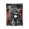 Cartoon E-Emily the Strange Fleece Throw Blanket Cats Blanket for Bed Car Super Warm Quilt,