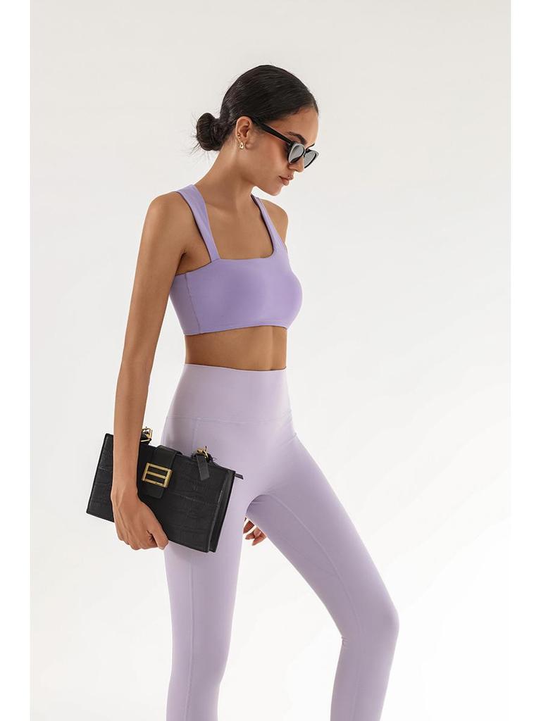 Damen Europäisch & Amerikanisch Grenzüberschreitend Yoga Laufen Sport Nackt Fühlen Westenstil Fitness Trainings Top BH