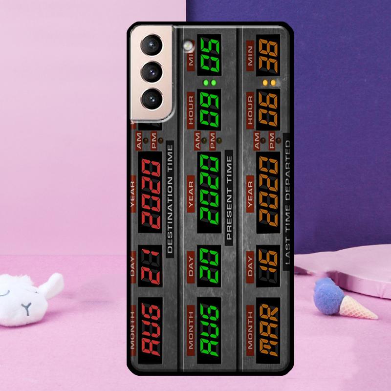 Back To The Future Time Machine Phone Case For Samsung Galaxy S24 Ultra S25 Ultra S9 S10 S20 S21 S22 Plus S23 S24 FE Cover