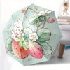 1pc Strawberry Rabbit Automatic Opening and Closing Umbrella - Lightweight 3-Fold Design, Suitable for Fans, Travel, Daily Use - Official Product, Int