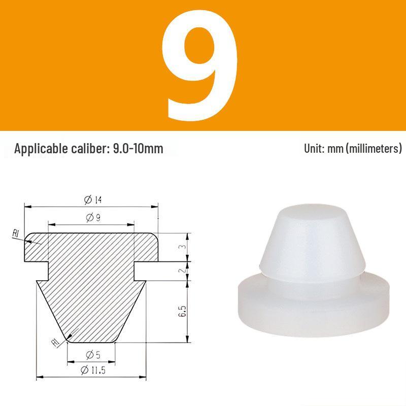 High-Temp Resistant Silicone Rubber Stopper with Card Slot Sealing Cap