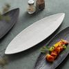 Leaf-Shaped Ceramic Plate Home Use and Commercial Use Pastry Dessert Plate Light Luxury High-Grade