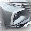 For Hyundai Tucson NX4  -  Front Fog Light Lamp Eyebrow Eyelid Strip Cover Trim ABS Chrome / Black Accessories Exterior