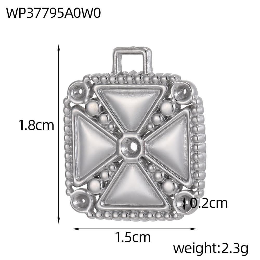 CARLIDANA Retro Geometric Jewelry Pendant Charms Stainless Steel Gold Plated Embossed Coin Moon Sun Jewelry Accessories Earrings