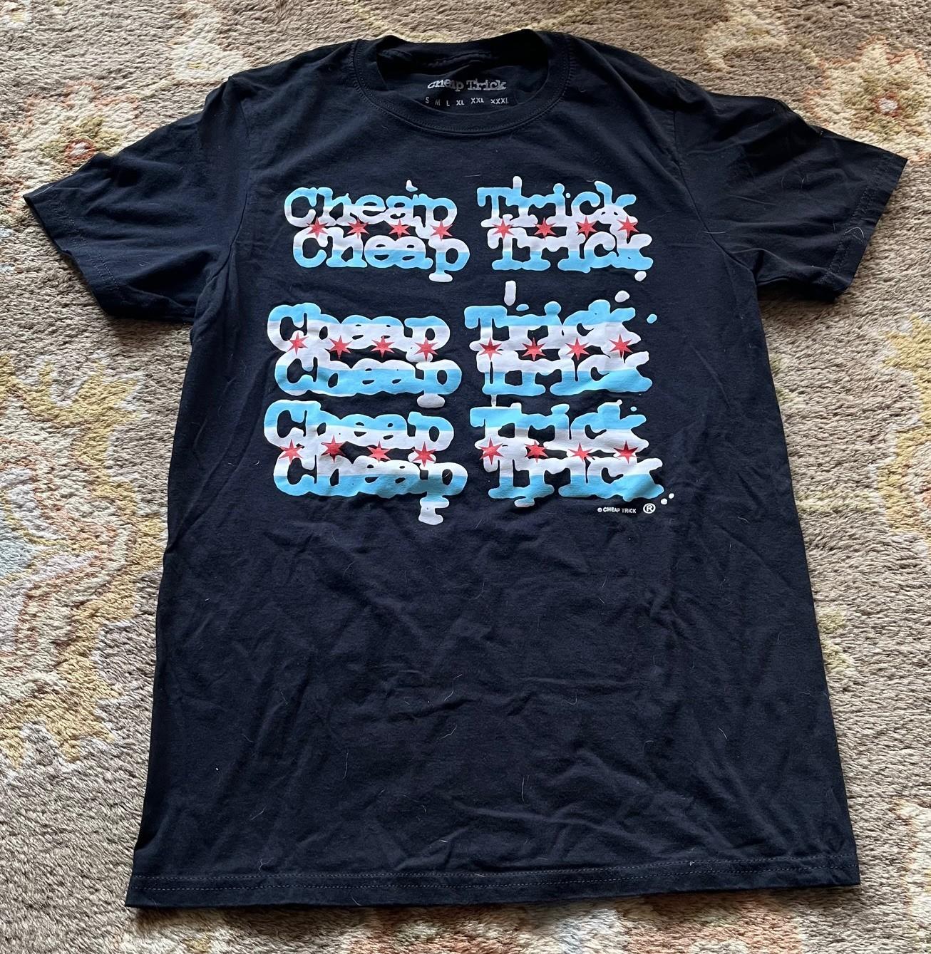 Отличная черная футболка CHEAP TRICK 90-х годов Размер: S XXXL