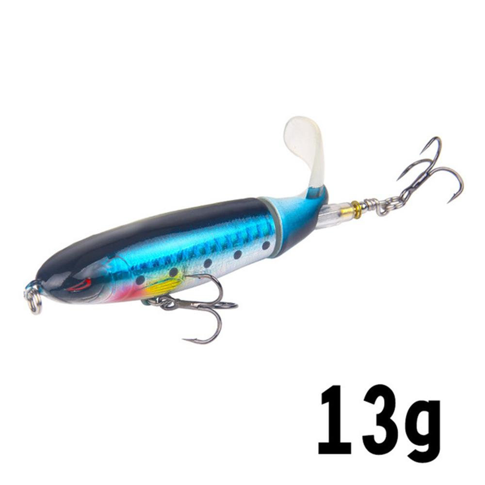 14cm Topwater Fishing Lure Whopper Popper Artificial Bait Hard Plopper Soft Rotating Tail Fishing Tackle Fishing Bait