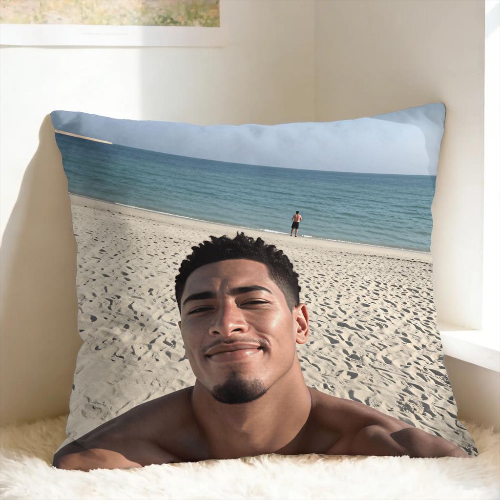 Football J-Jude B-Bellinghams Pillow Cover Morden Pillow Case For Living Room Chair Comfy Pillowcases Gift