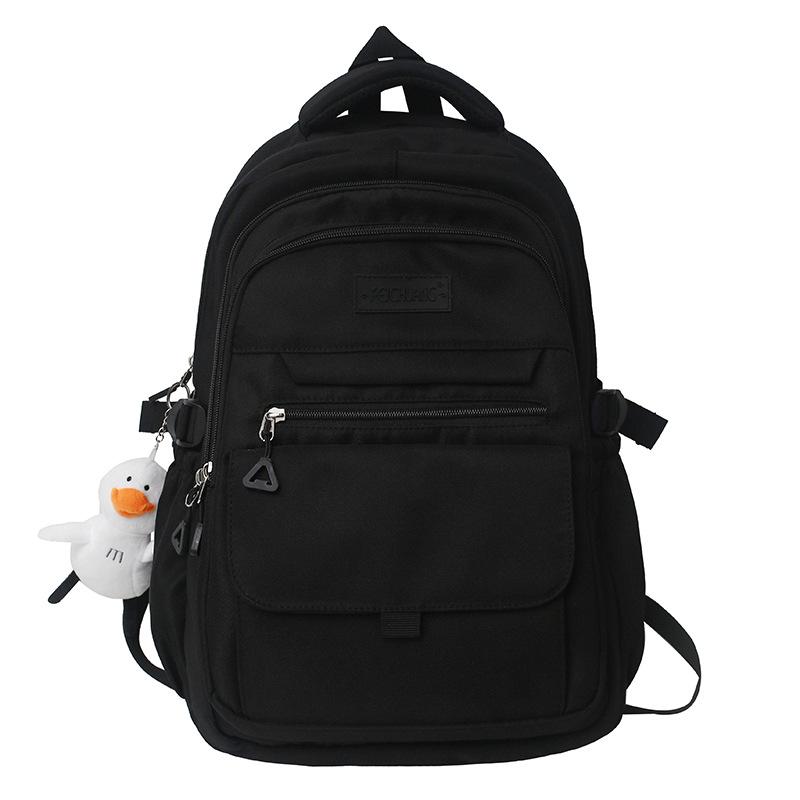 Children Elementary School Students  Female Junior High School Students  Solid Color Male Backpacks  High School Students  Large Capacity Backpacks