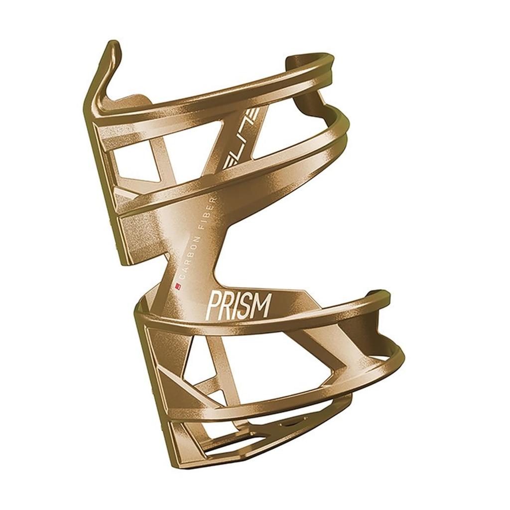 ELITE PRISM Metallic Carbon Bottle Gold Metal Cage,