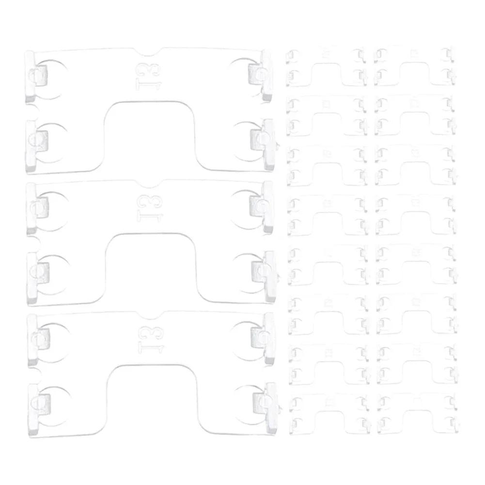 30pcs Blind Decoration Fixing Clip Blind Valance Clip ABS 3*2*1'' Hanger Clip For Blind Header For Home Application Accessories