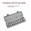 Ratchet Wrench Combination Tool, Car and Motorcycle Maintenance Tool Wrench, Galvanized Wrench.
