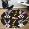 1pc Bugs Bunny Carrot Office Round Area Rug, Under Office Chairs Bedroom Living Room Home Decor  A1022294