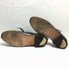 60s Vintage DEAUVILLE Rare CORFAM Leather U-Tip Business Shoes Black size 9 26.5-27.0(USED)