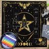 Reading Card Astrologys Tablecloth Altars Cloth Square Divinations Cards Table Cloth Witchcrafts Deck Cloth Enduring