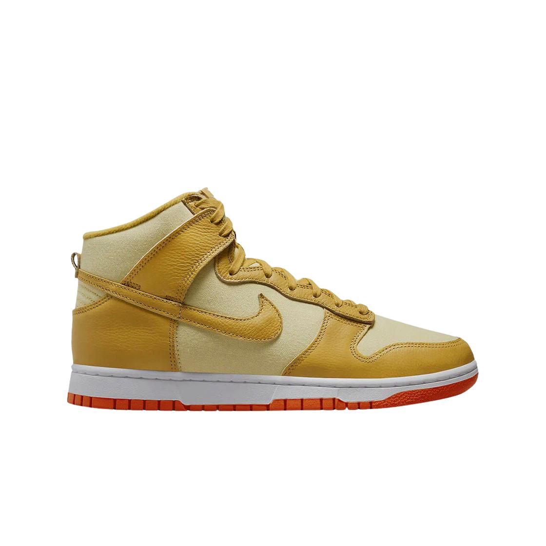 

Мужские кроссовки Nike Dunk High Retro Wheat Gold и Safety Orange DV7215-700