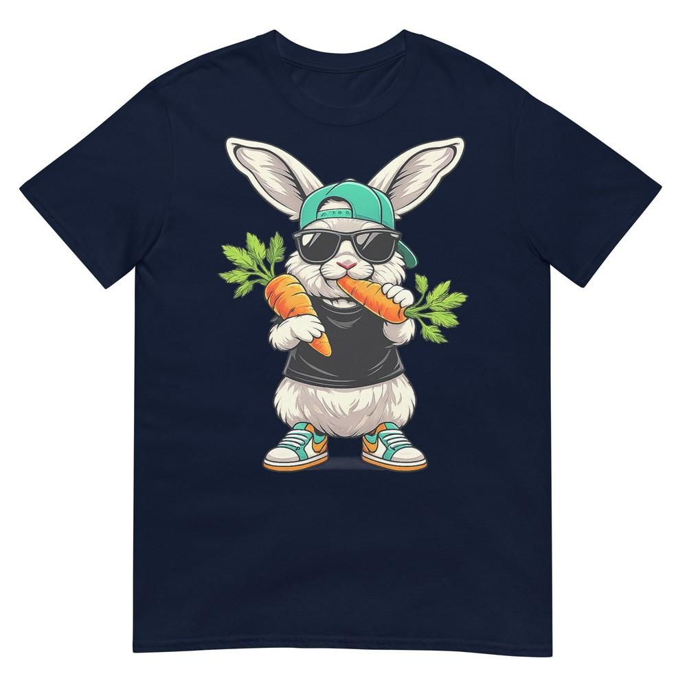 Funny Easter Bunny With Carrot Rabbit Easter Boys Kids Youth TShirt S