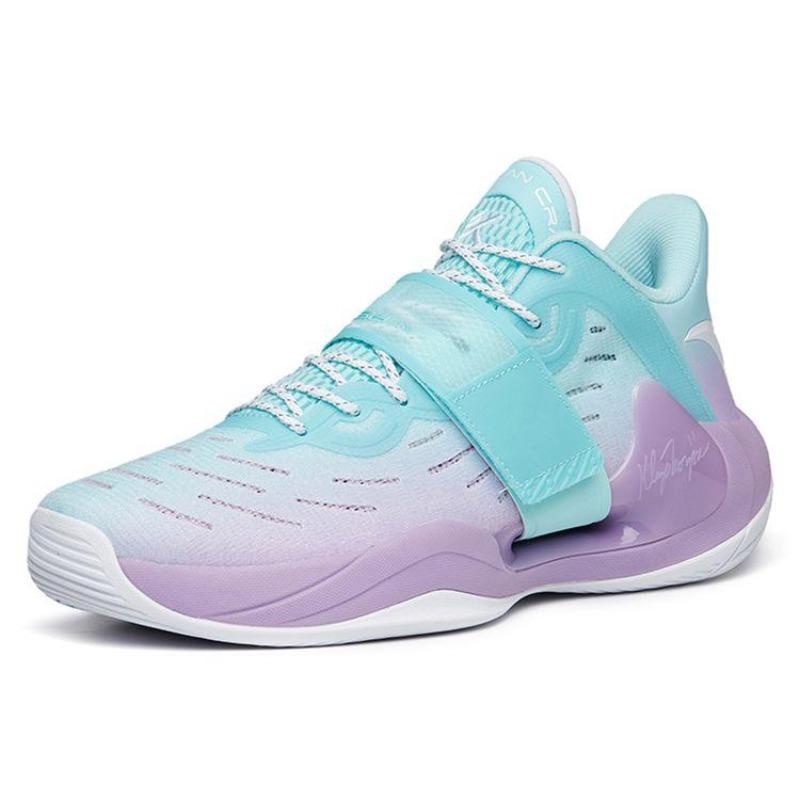 Anta Splash 4 Low Top Basketball Shoes Mens Blue Purple 112221602-12