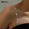 Adjustable Rhinestone Thin Bra Strap Butterfly Heart Crown Pendant Replacement Shoulder Strap Women Wedding Party Dress Accessory