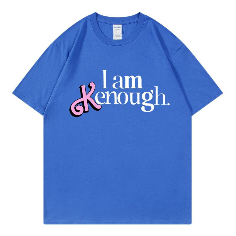 Letter Print Short Sleeve Loose Cotton Top Comfortable T-Shirts Women’s