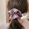 Geraffte Haargummis Dickes Übergroßes Haargummi Elegantes Haarband Scrunchy Damen Pferdeschwanzhalter