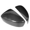 Pair Dry Carbon Fiber Rearview Mirror Cap Cover Protector Trim Fit for Mazda 3 Axela 2017‑2018