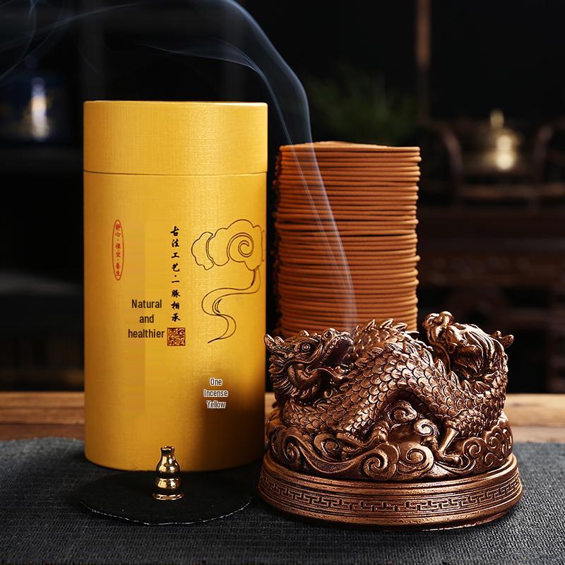Agarwood Coil & Laoshan Sandalwood Incense Burner for Home, Bathroom, Aromatherapy, and Deodorizing with Mugwort Incense for Buddha Offerings