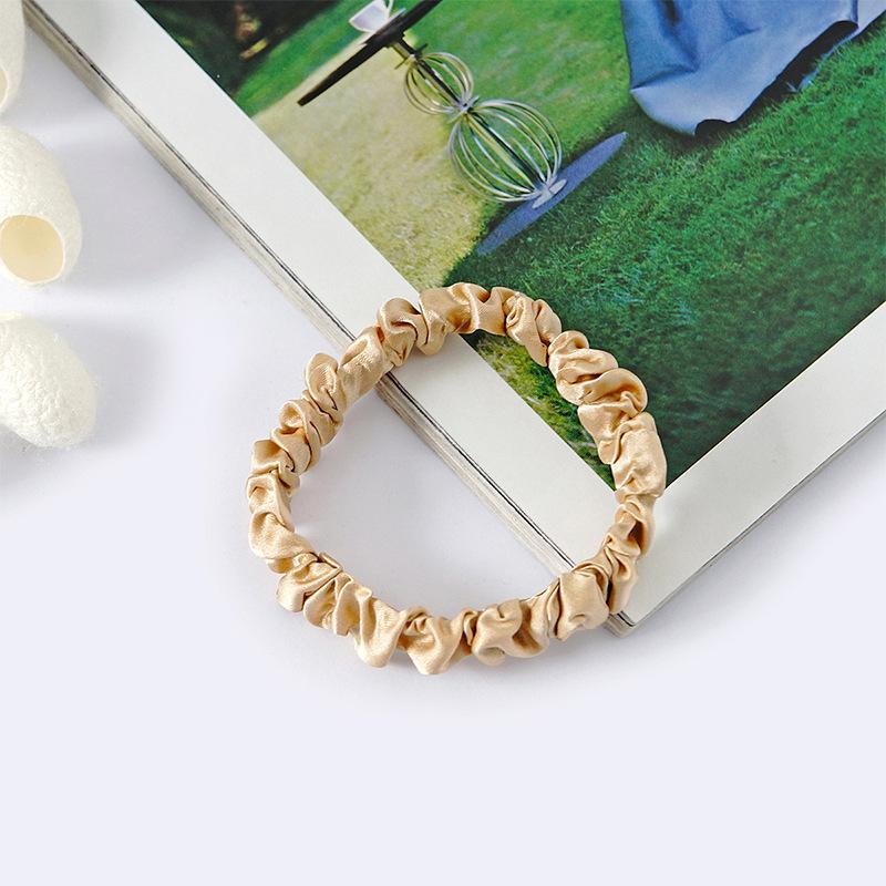 Gumičky do vlasů z čistého morušového hedvábí - Elegantní, jednoduché doplňky pro drdoly a účesy