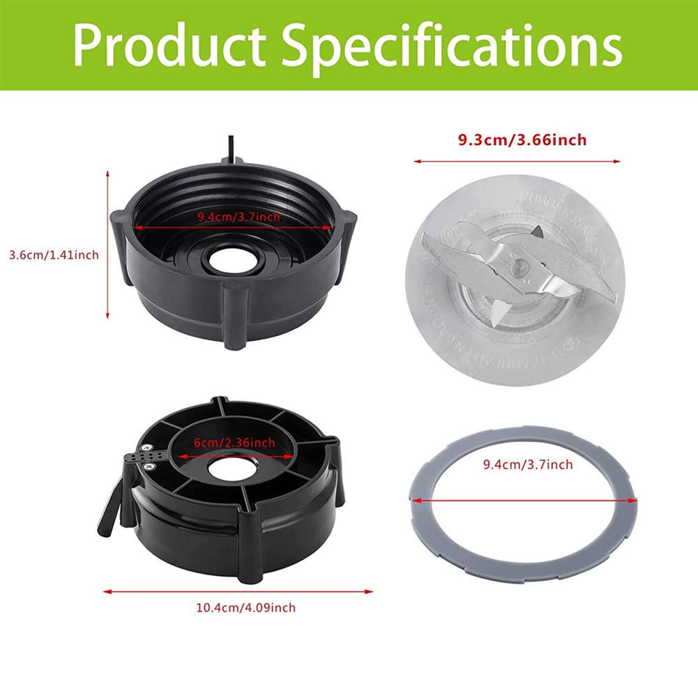 Stainless Steel Blade Mixer Accessories Base Cap Effective Gasket