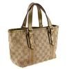 Gucci Handbag 139261 Brown GG Canvas/leather Women Used