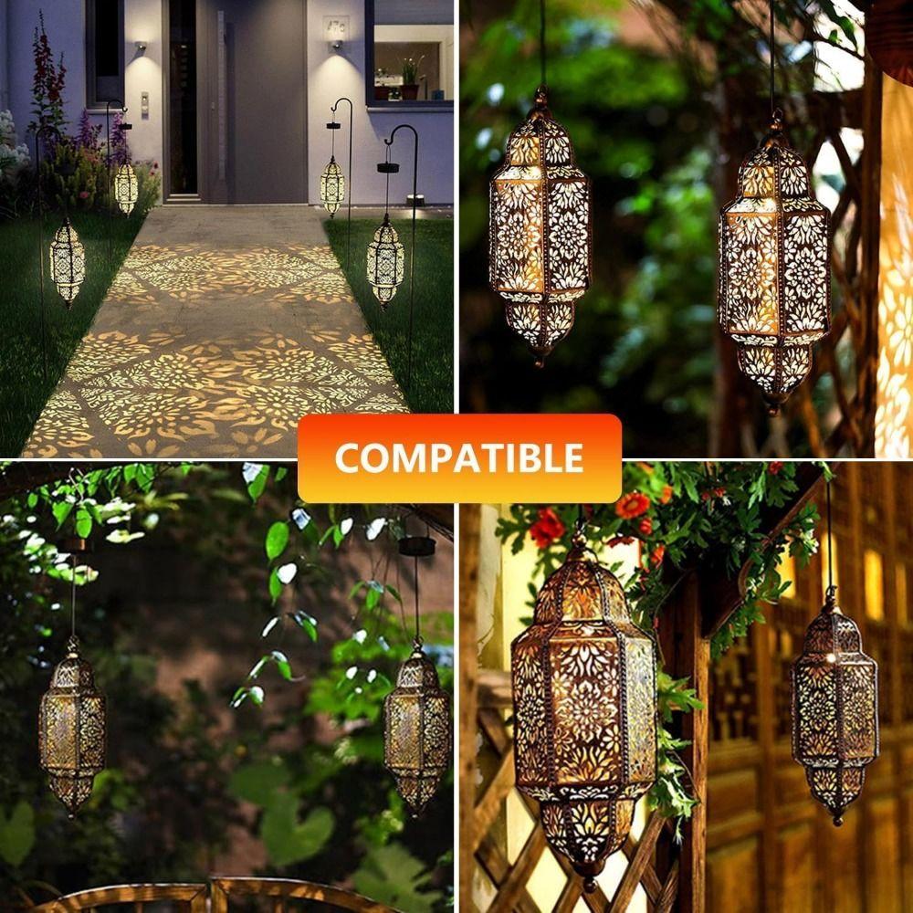 DIY Solar LED Hanging Light 400Mah Outdoor Lantern Lights  Solar Light Accessories