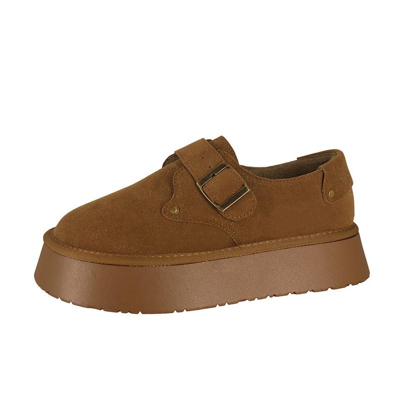 Platform women's spring and summer retro single shoes, new women's shoes, versatile shoes