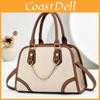 Retro Pu Crossbody Bag With Stitching Details And Inner Zipper Pocket For Casual Wear