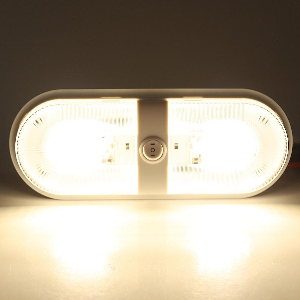 White Light LED RV Ceiling Dome Light Aluminum Plate Dome Light Vehicle Lighting