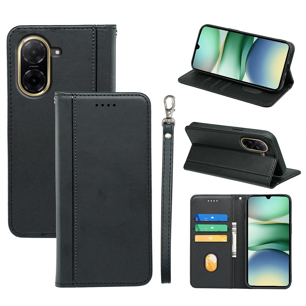 HX01 Für Xiaomi Redmi A5 4G (171,7 mm)/Poco C71 4G Brieftasche Hülle Magnetverschluss PU Leder Handyhülle