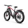 DUOTTS F26 Lite 48V 500W Electric Bike for Adults, 26"x4.0" Fat Tire E-Bike, 45-90km Range, Shimano 7-Speed, Black Red/Silver White