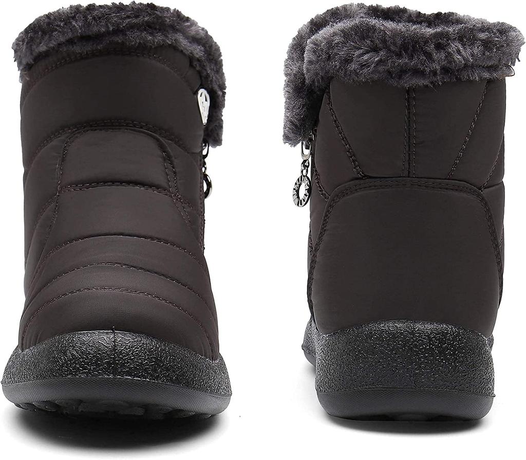 ZUSERIS Winter Snow Short Sheepskin Cotton Snow Warm Fleece Casual Style Women's Boots, Boots, Boots, Non-Slip, Water-Repellent, Lining,