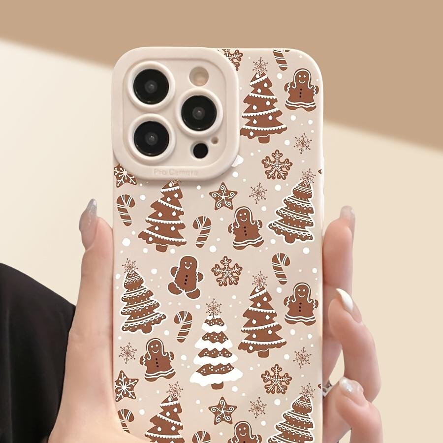 Christmas Tree Christmas Elements Print TPU Phone Case for iPhone 16 15 14 13 12 11 XS XR X 8 7 Mini Plus Pro Max Phone Case Best for Christmas