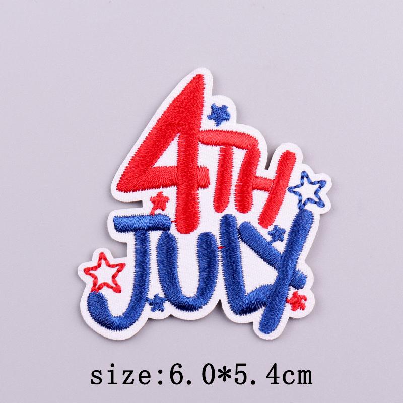 Нашивки в американском стиле, термонаклейки для одежды, вышитые нашивки с изображением белоголового орлана на одежде, наклейки на День независимости США