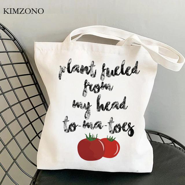 Wegańska torba na zakupy bawełniana torba wielokrotnego użytku torba na zakupy shopper torba na zakupy sacola bolsas reutilizables składana torba na zakupy sacolas