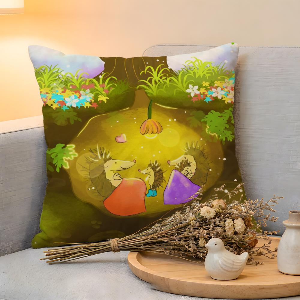 Cushion Cover Linen SkinFriendly Soft Decorative Case For Sofa Home Decor Kwaii Anime Cute MyMymyberries Art Pillow Cover