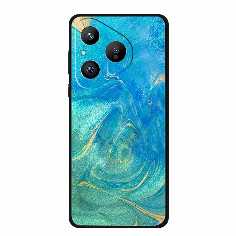 For Huawei Pura 80 5G Case Marble Granite Textured Soft Silicone TPU Phone Case For Pura80 5G Bumper Coque Mica Painted Cover