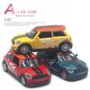 1:32 Mini Cooper Classic car Alloy Model Diecast Metal Car Vehicles Model Simulation Miniature Scale Kids Toys Gifts