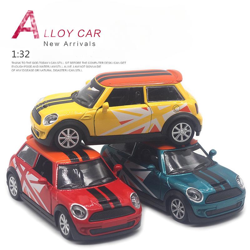 1:32 Mini Cooper Classic car Alloy Model Diecast Metal Car Vehicles Model Simulation Miniature Scale Kids Toys Gifts